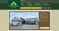 Desktop Screenshot of maplewoodhomes.com